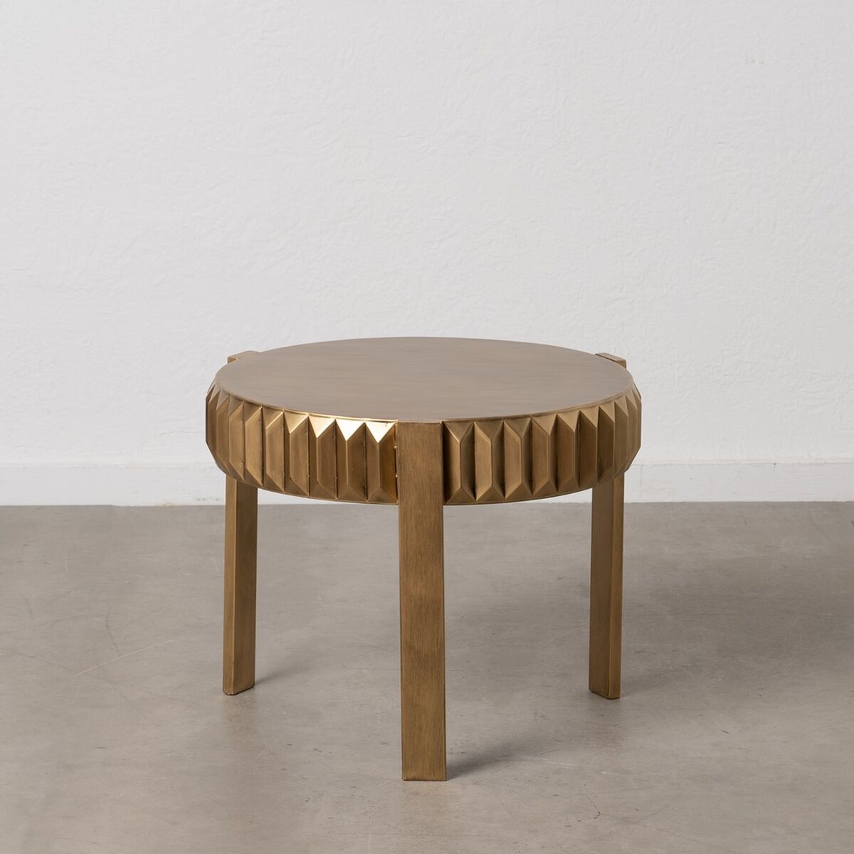 Väike Küljelaud Kuldne Raud 64 x 64 x 50 cm